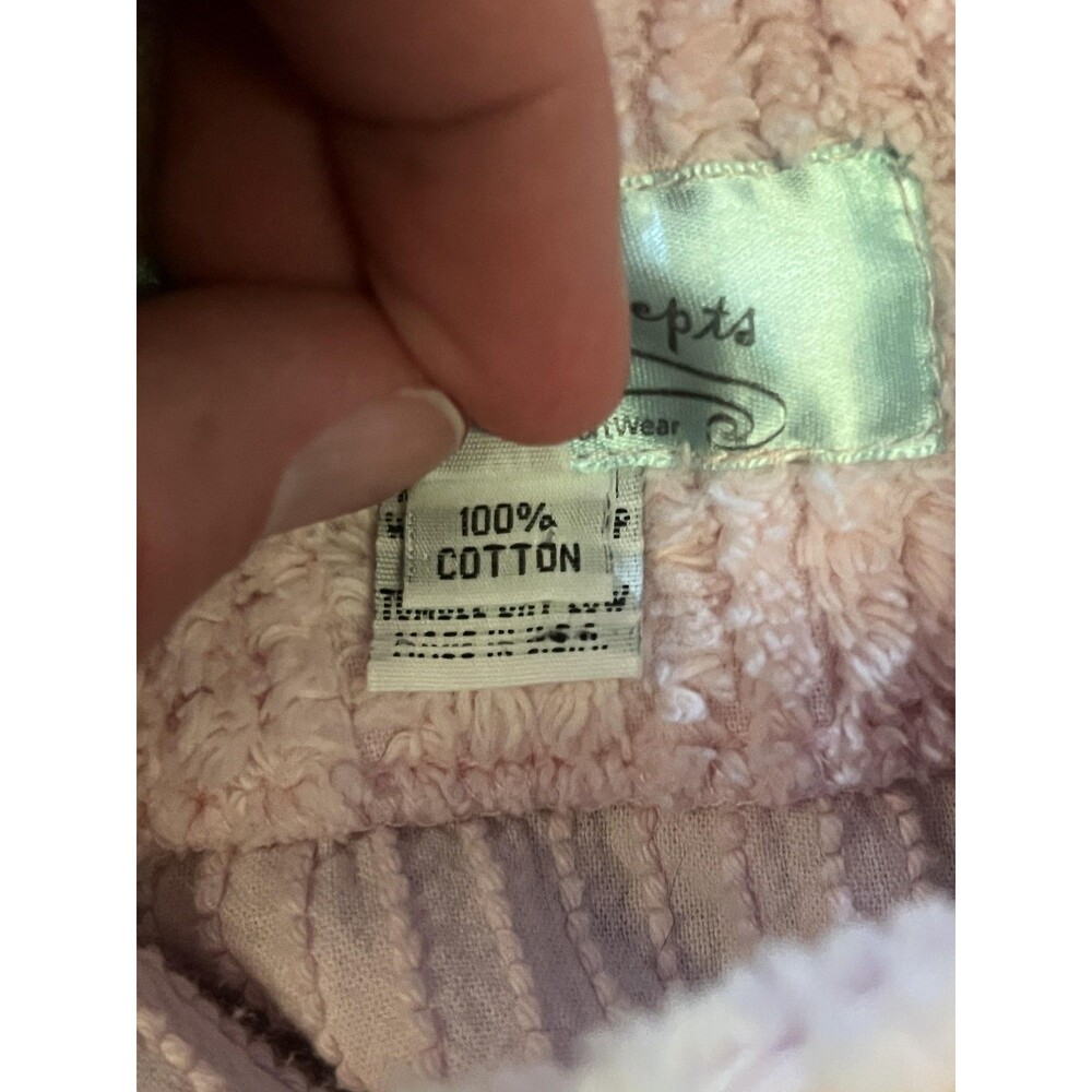 Romantic Concepts Sweater Womens L/XL Pink Chenille Fuzzy Cardigan Jacket USA - Picture 7 of 8